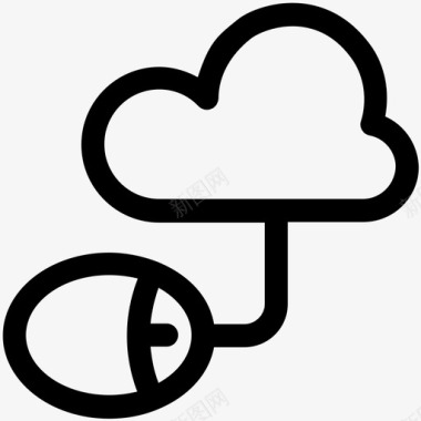 云计算云数据云监控图标图标