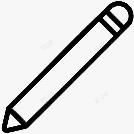 铅笔纸张脚本图标svg_新图网 https://ixintu.com 一般圆形图标线条样式 书写 纸张 脚本 铅笔
