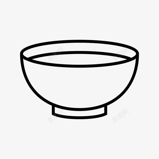 碗麦片粥冷的图标svg_新图网 https://ixintu.com 冷的 汤 炖菜 牛奶 碗 食物和饮料 麦片粥