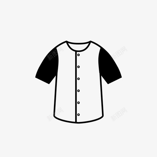 棒球服衣服运动衫图标svg_新图网 https://ixintu.com 棒球服 衣服 运动衫