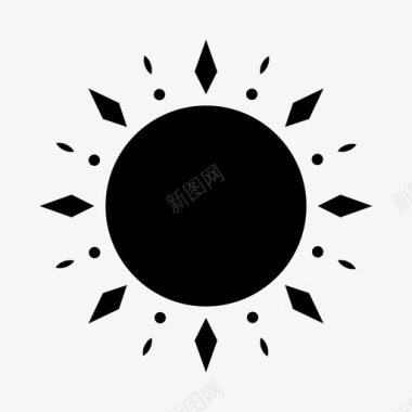 太阳光自然图标图标