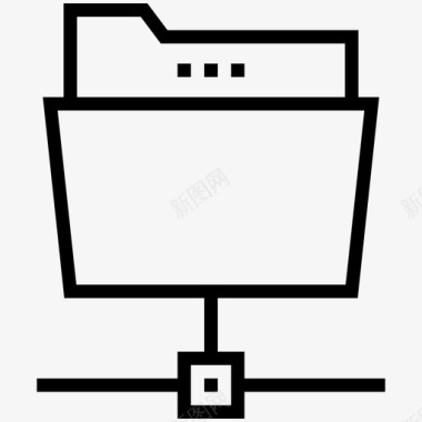 文件夹共享已连接文件夹链接文件夹图标图标