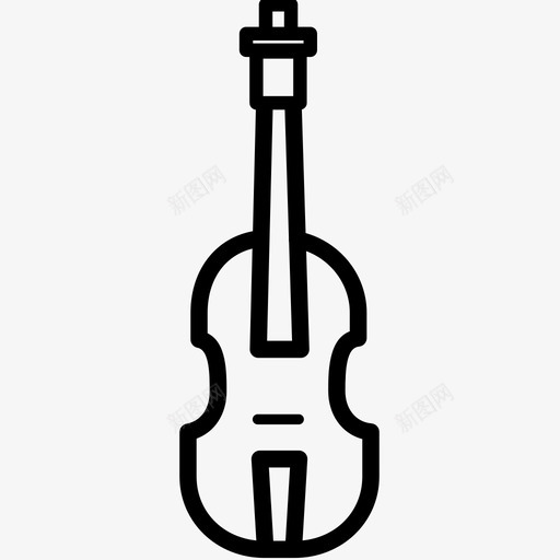 小提琴音乐会乐器图标svg_新图网 https://ixintu.com 乐器 小提琴 尼龙 拨弦 音乐会