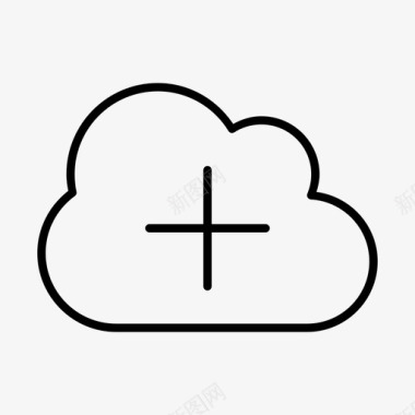 添加云云活动云计算图标图标