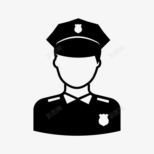 警察法律警官图标svg_新图网 https://ixintu.com 人们偶像男人和女孩的职业 法律 警官 警察 警察化身