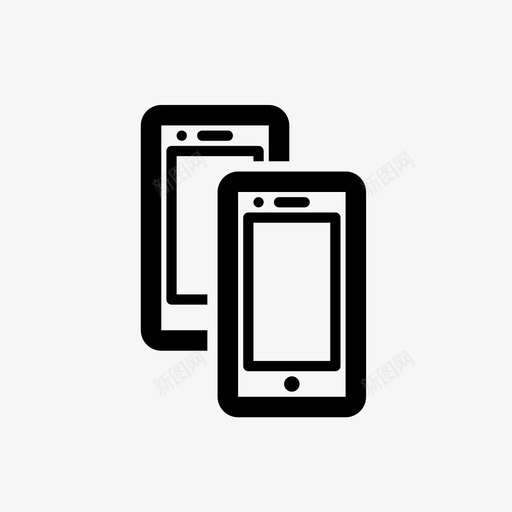 手机小工具iphone图标svg_新图网 https://ixintu.com iphone 小工具 手机 智能手机 电子产品轮廓完美64x64像素