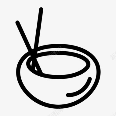 碗用筷子碗与筷子食物图标图标