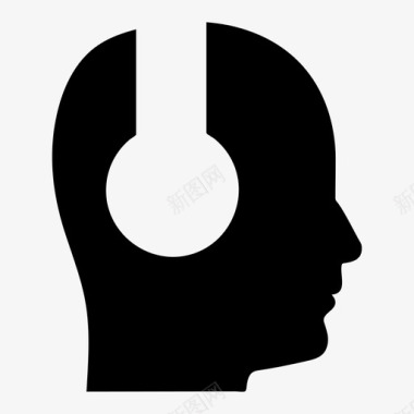 耳机dj听音乐图标图标