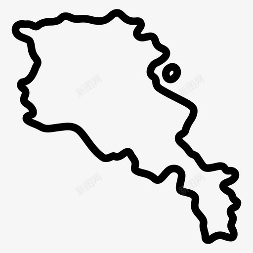 亚美尼亚国家地图亚美尼亚共和国图标svg_新图网 https://ixintu.com 亚美尼亚 亚美尼亚共和国 国家地图 国家边界 国家领土 平滑的国家地图