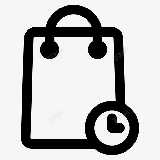 购物袋等待购买钱包图标svg_新图网 https://ixintu.com 购买 购物者 购物袋 购物袋等待 钱包