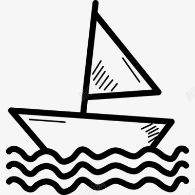 帆船奥运会水上图标图标
