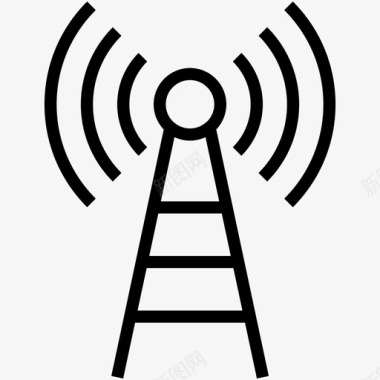wifi塔无线lan无线天线图标图标