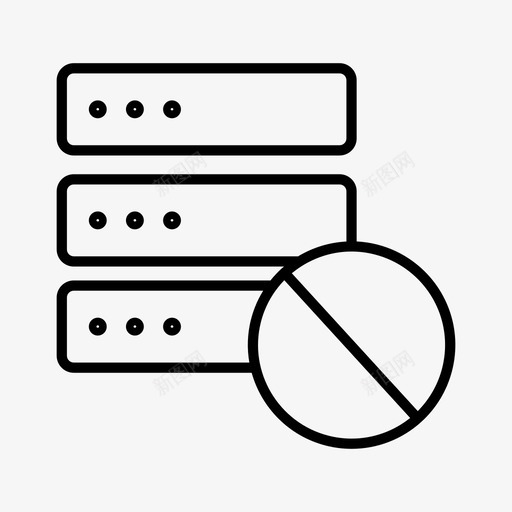 服务器已禁用文档被阻止服务器被阻止图标svg_新图网 https://ixintu.com 数据被阻止 文档被阻止 服务器不允许 服务器不工作 服务器已禁用 服务器被阻止