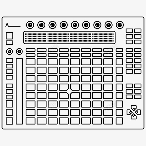 midi控制器1ableton图标svg_新图网 https://ixintu.com 1 ableton midi控制器 合成器 录音室设备 采样器 音乐制作 音频