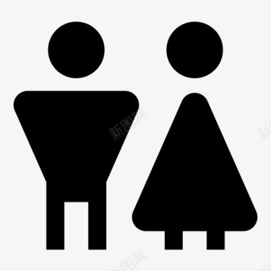 卫生间标牌情侣已婚图标图标