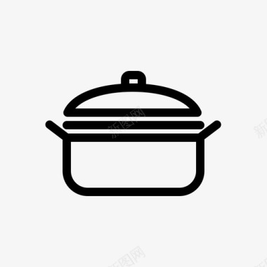 砂锅菜炊具厨房用具图标图标