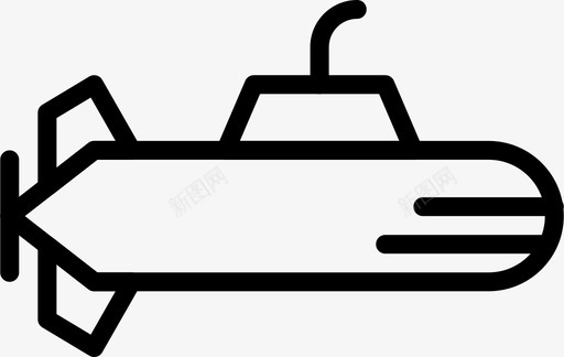 潜艇汽车交通工具图标图标