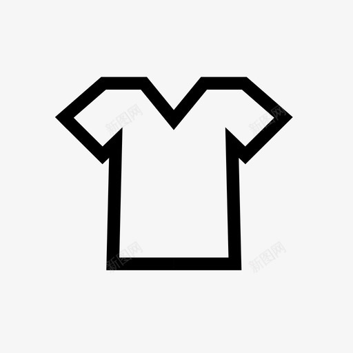 T恤衣服男士图标svg_新图网 https://ixintu.com T恤 上衣 女士 男士 衣服