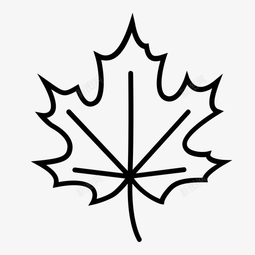枫叶加拿大树叶图标svg_新图网 https://ixintu.com 加拿大 枫叶 树叶 秋日
