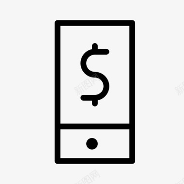 移动应用商务现金图标图标