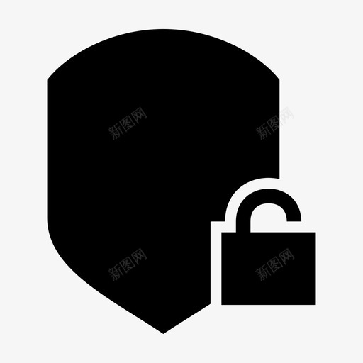 解锁安全防御者程序图标svg_新图网 https://ixintu.com 保护 安全 程序 解锁安全 防御者 防护 防护罩