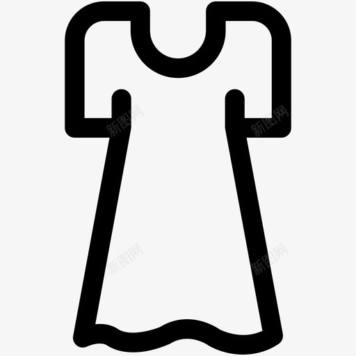 女装服装时尚图标svg_新图网 https://ixintu.com 太阳裙 女装 时尚 时尚和服装可爱的图标 服装 短裙