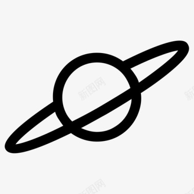 土星轨道行星图标图标