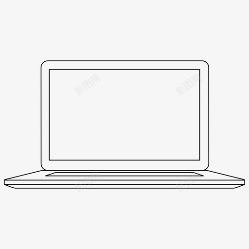 笔记本电脑空白屏幕电脑图标svg_新图网 https://ixintu.com 电脑 空白屏幕 笔记本电脑 笔记本电脑屏幕