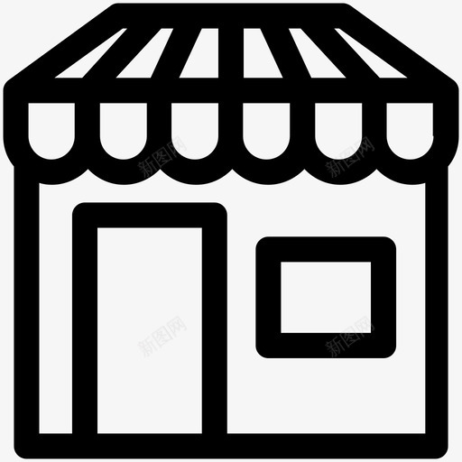 商店市场零售商店图标svg_新图网 https://ixintu.com 商店 市场 旅游可爱的图标 购物商店 零售商店