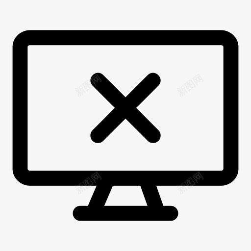 移除监视器交叉显示计算机图标svg_新图网 https://ixintu.com 个人计算机 交叉 屏幕通知 显示计算机 智能电视 监视器 移除监视器