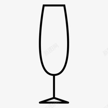 香槟杯泡泡庆祝图标图标