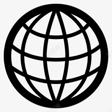 地线框架地球仪世界图标图标