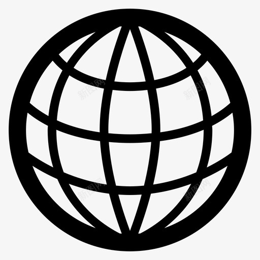 地线框架地球仪世界图标svg_新图网 https://ixintu.com 世界 地图和地理位置标志符号 地球仪 地线框架