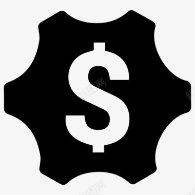 业务设置美元符号资金图标图标
