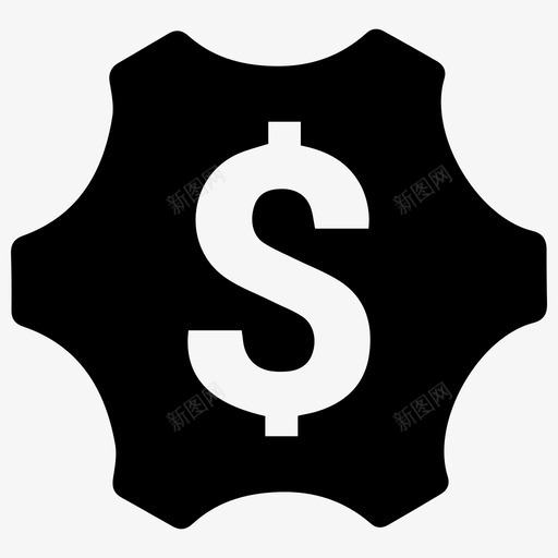 业务设置美元符号资金图标svg_新图网 https://ixintu.com 业务设置 美元符号 设置 财务和货币 货币 资金