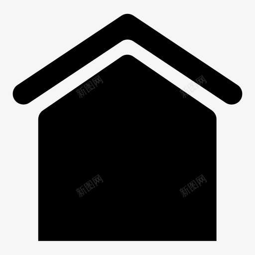 房子住所庄园图标svg_新图网 https://ixintu.com 住所 屋顶 庄园 庇护所 房子