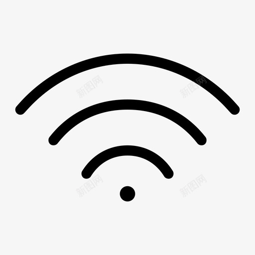 wifi信号强连接互联网图标svg_新图网 https://ixintu.com wifi信号强 互联网 指示介质 连接