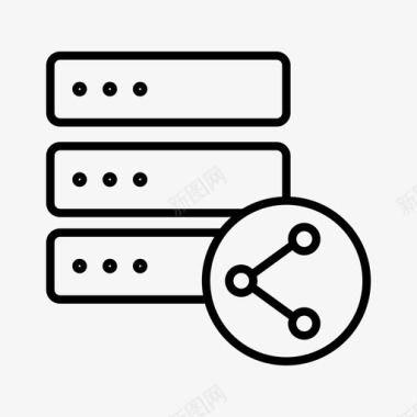共享服务器数据共享文档共享图标图标