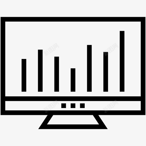 条形图潮汐涌浪图标svg_新图网 https://ixintu.com 信息图 振荡 数字营销线图标 无线 条形图 涌浪 潮汐 爆发 监视器 统计