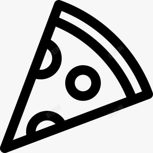 披萨晚餐食物图标svg_新图网 https://ixintu.com 午餐 披萨 晚餐 食物