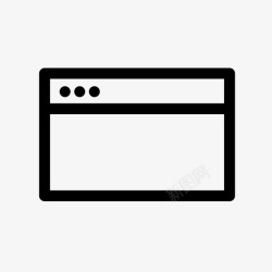 空白的窗口浏览器窗口空白mac窗口图标高清图片
