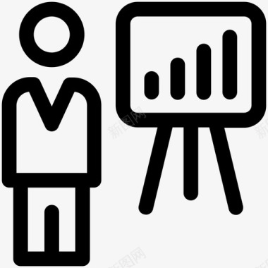 演示导师培训图标图标