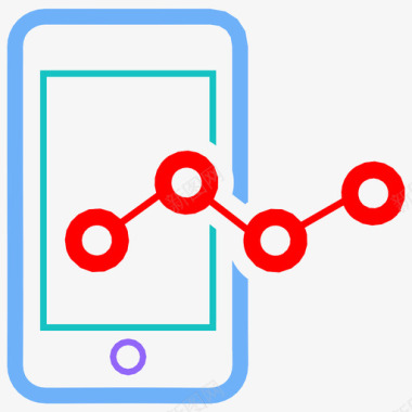 移动分析分析手机图标图标