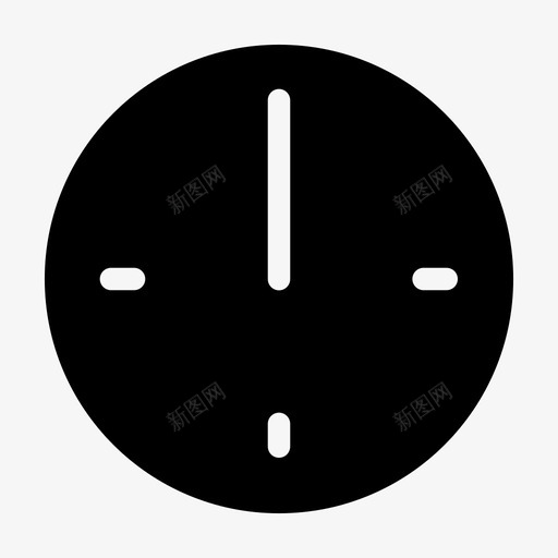 十二点小时分钟图标svg_新图网 https://ixintu.com 分钟 十二点 小时 时间 秒 符号