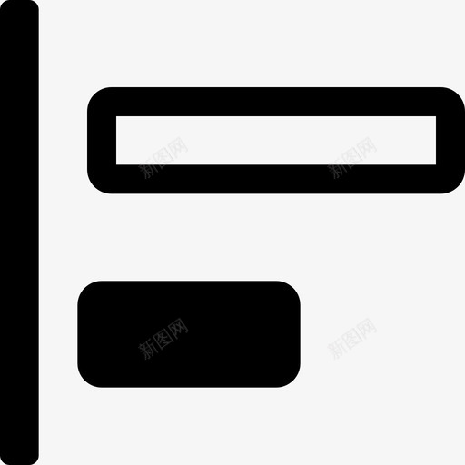 左对齐对齐元素格式图标svg_新图网 https://ixintu.com 对齐元素 左对齐 格式 设计