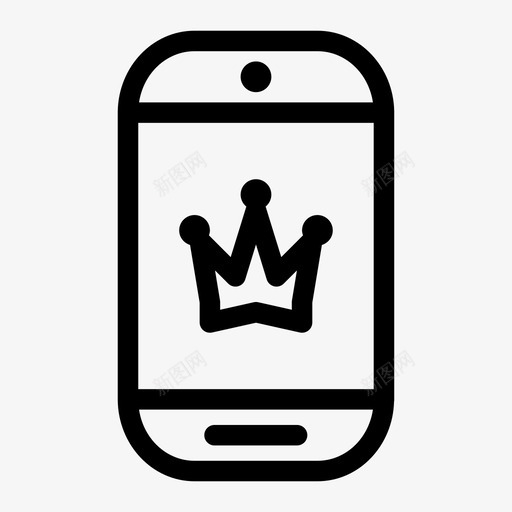 重要智能手机皇冠数据图标svg_新图网 https://ixintu.com 包括 数据 皇冠 重要智能手机