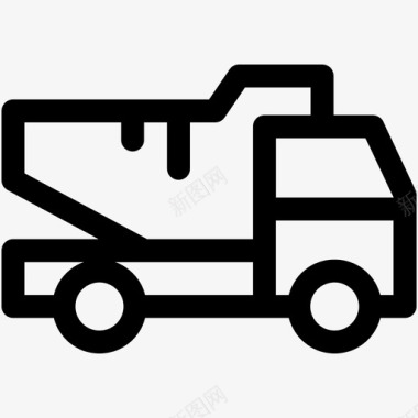 物流卡车建筑卡车自卸卡车图标图标