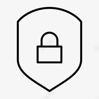锁安全防御程序图标图标