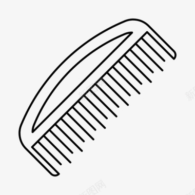 梳子发型沙龙图标图标