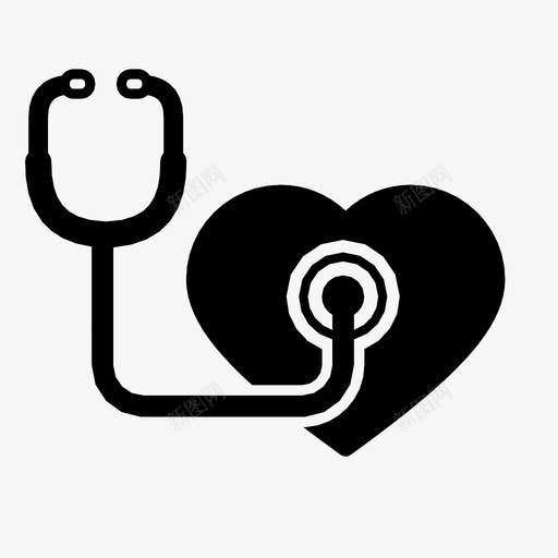 听诊器生病脉搏图标svg_新图网 https://ixintu.com 中风 听 听诊器 心脏 心血管 检查 测量 生病 疾病 脉搏